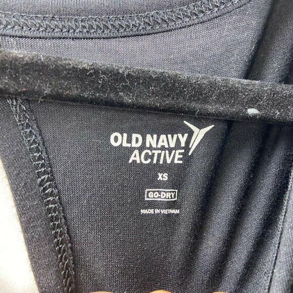 2/$30 Old navy Acitve XS Womens Solid Black Short Sleeve Tee - Picture 4 of 8